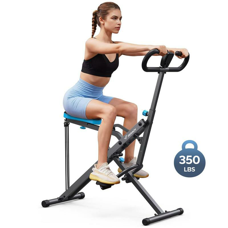 MERACH™ Row & Ride Squat Assist Trainer — Ultimate Glutes & Leg Sculpting Machine | Adjustable Resistance, Foldable Design, 350lbs Capacity | Full-Body Workout Solution for Home Fitness