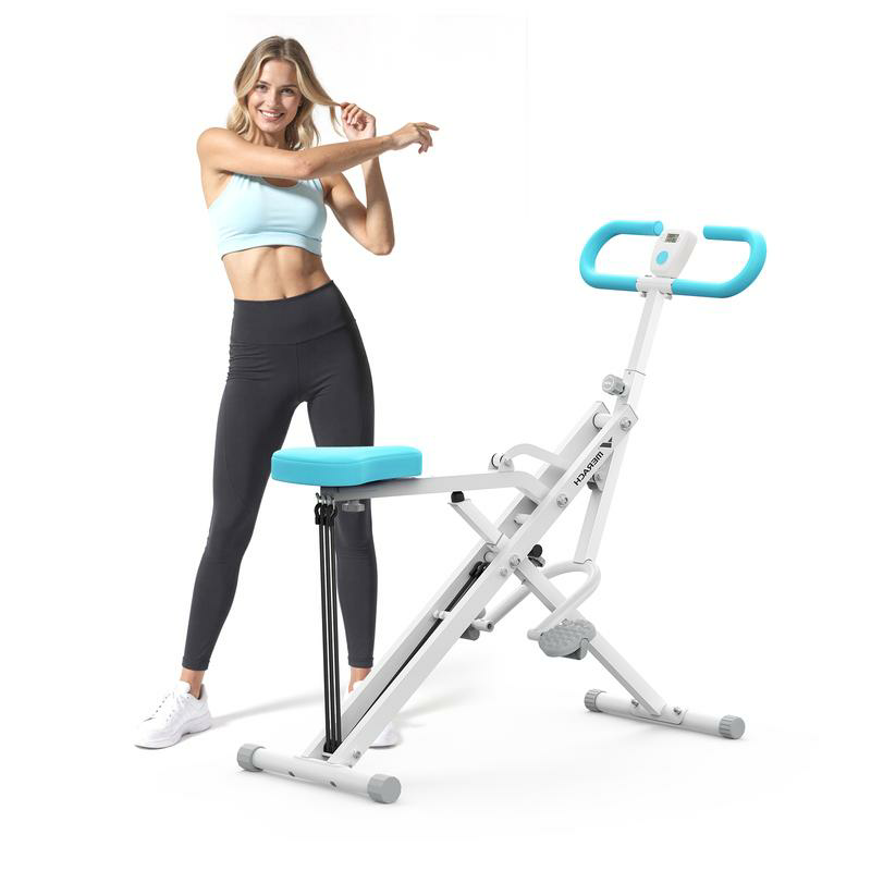 MERACH™ Row & Ride Squat Assist Trainer — Ultimate Glutes & Leg Sculpting Machine | Adjustable Resistance, Foldable Design, 350lbs Capacity | Full-Body Workout Solution for Home Fitness