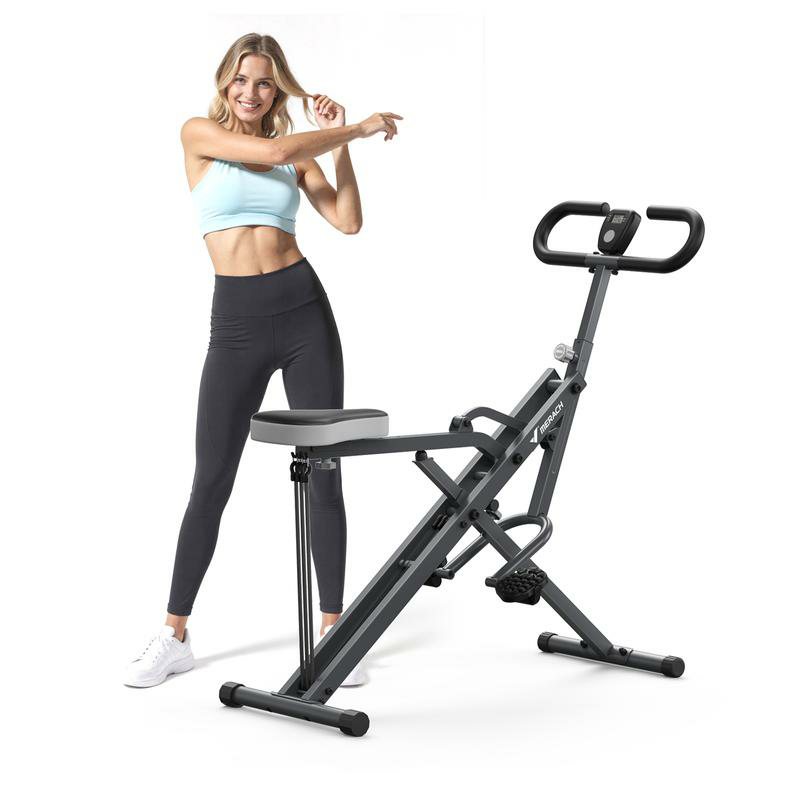 MERACH™ Row & Ride Squat Assist Trainer — Ultimate Glutes & Leg Sculpting Machine | Adjustable Resistance, Foldable Design, 350lbs Capacity | Full-Body Workout Solution for Home Fitness