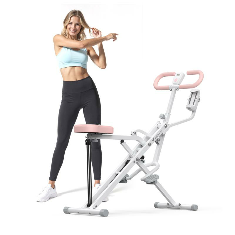 MERACH™ Row & Ride Squat Assist Trainer — Ultimate Glutes & Leg Sculpting Machine | Adjustable Resistance, Foldable Design, 350lbs Capacity | Full-Body Workout Solution for Home Fitness