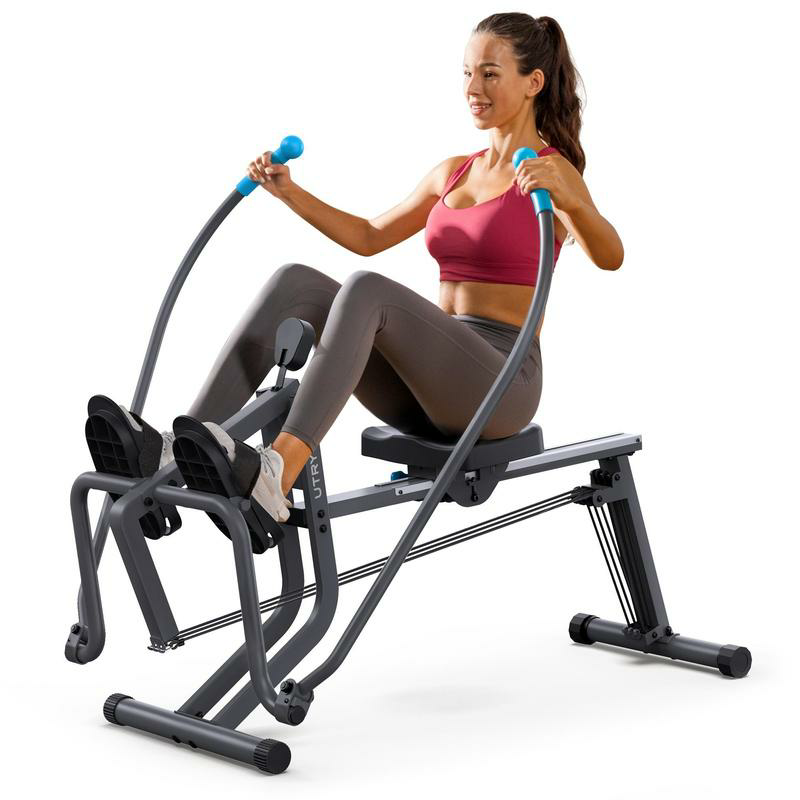 MERACH™ Row & Ride Squat Assist Trainer — Ultimate Glutes & Leg Sculpting Machine | Adjustable Resistance, Foldable Design, 350lbs Capacity | Full-Body Workout Solution for Home Fitness